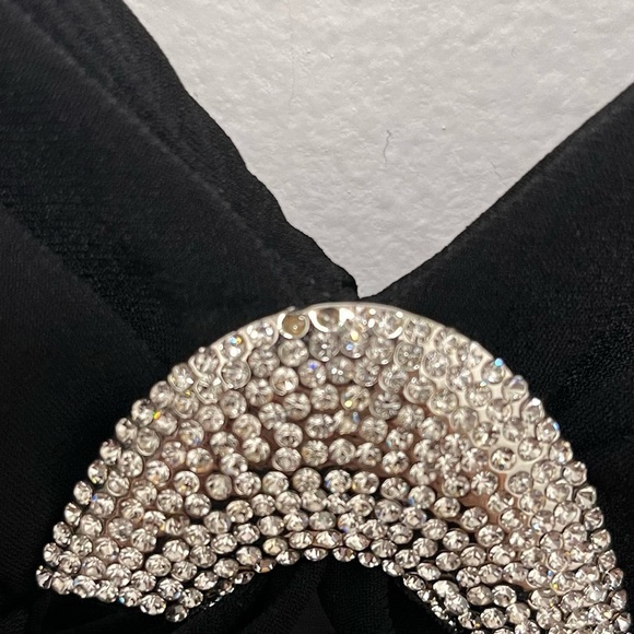 VINTAGE 90s Bari Jay Stretch Lux Evening Gown Size 5/6 Made in USA - Picture 7 of 12